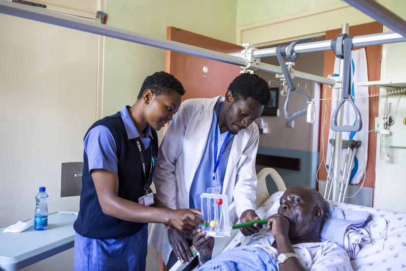 Nursing students in Kenya.