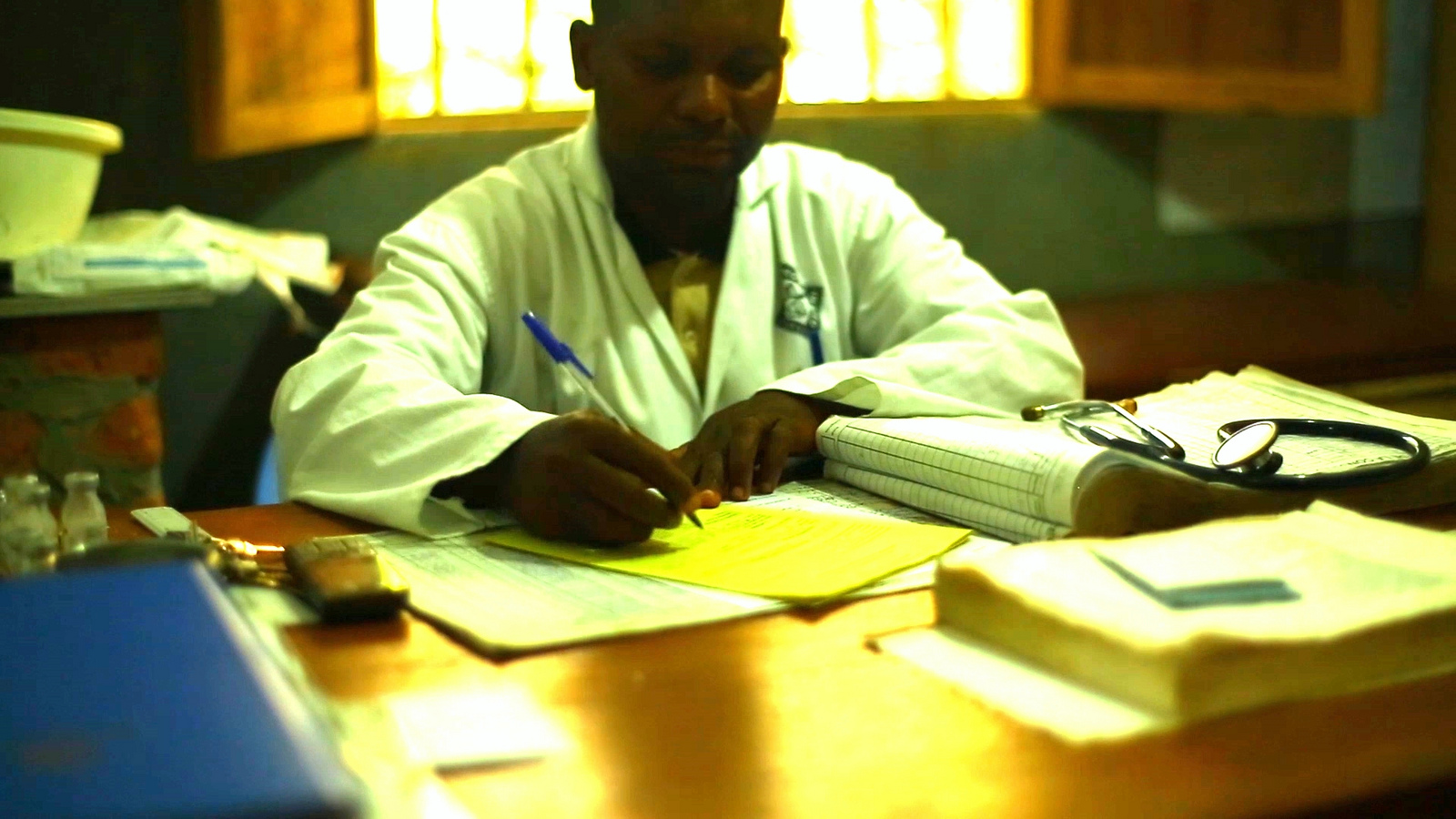 Health worker in DRC